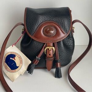Dooney and Bourke awl Leather mini Drawstring buckle Bag P760